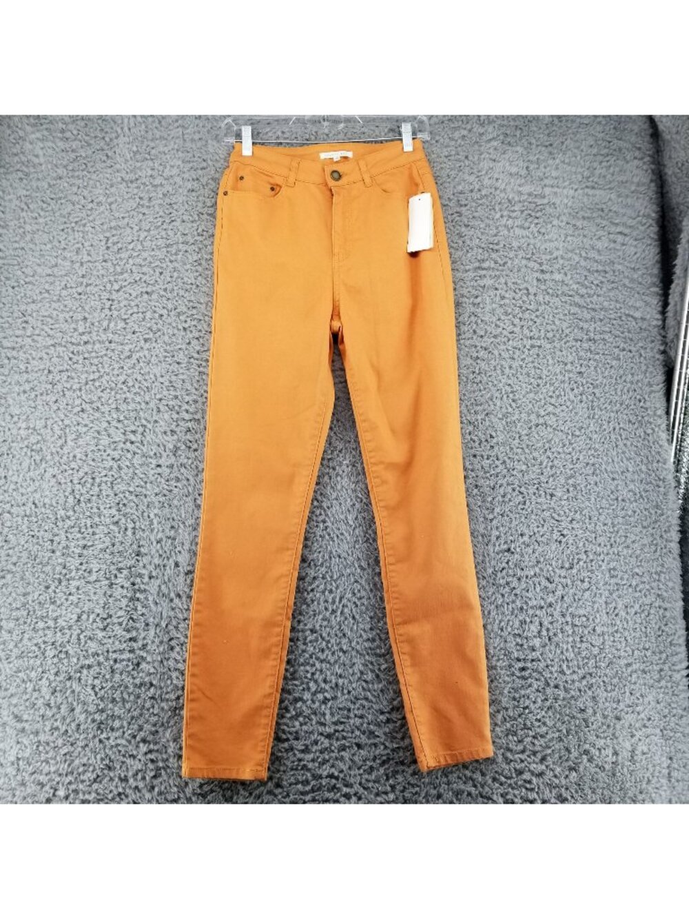 Copper Key Jeans Womens 1 Straight Leg Orange Stretch Denim *NWT*